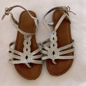 Silver Gem Sandals